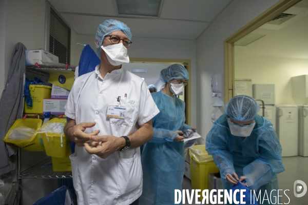 Service de Réanimation Covid-19 de La Timone à Marseille.