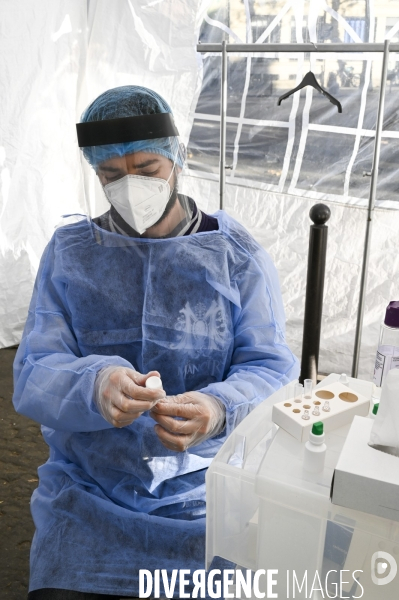 Dépistage Covid-19. The Covid-19 Coronavirus.