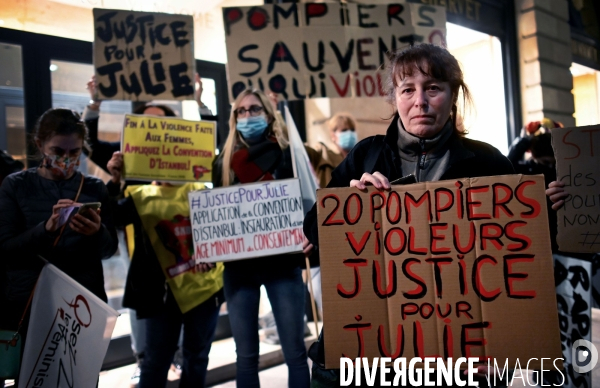 Rassemblement pour demander justice pour Julie