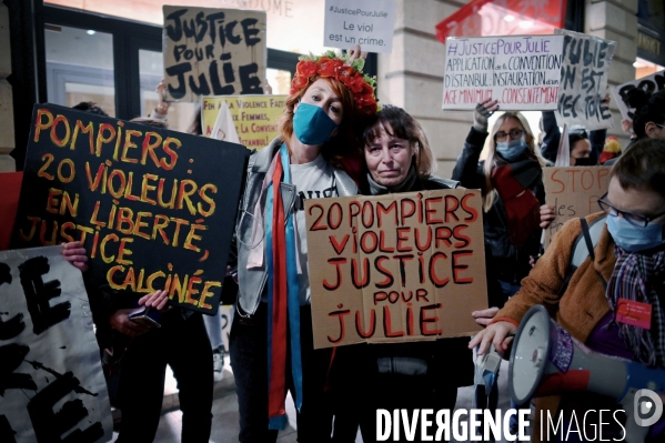 Rassemblement pour demander justice pour Julie