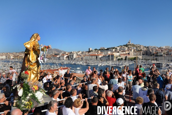 Celebration de vierge marie a marseille
