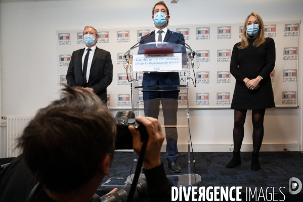 Assemblée nationale. Conférence de presse LREM