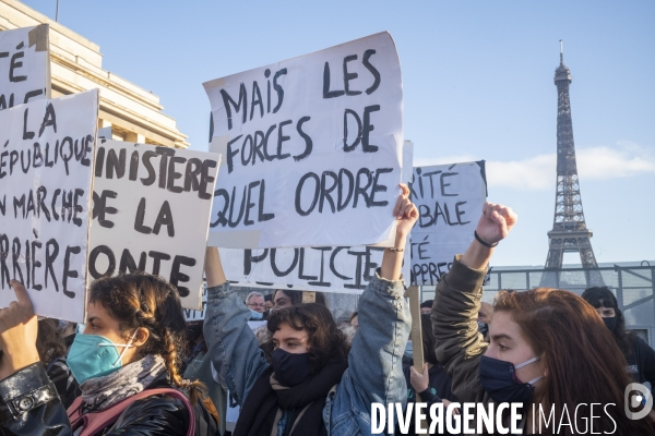 Manifestation contre la loi  sécurité globale 