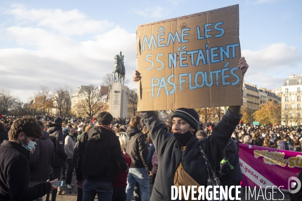 Manifestation contre la loi  sécurité globale 