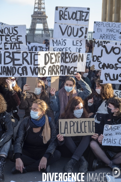 Manifestation contre la loi  sécurité globale 