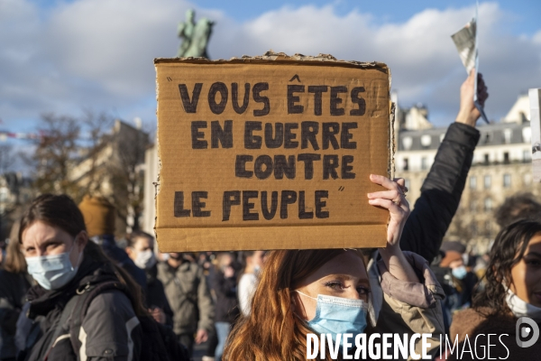 Manifestation contre la loi  sécurité globale 