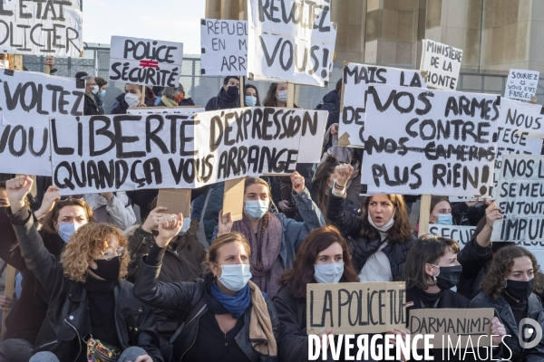 Manifestation contre la loi  sécurité globale 