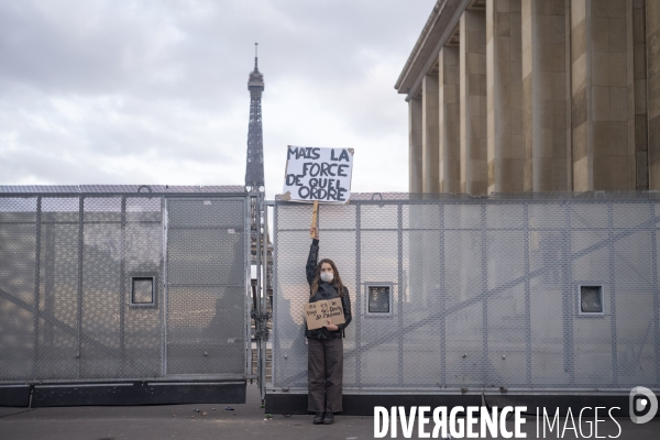 Manifestation contre la loi  sécurité globale 