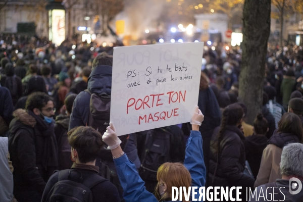 Manifestation contre la loi  sécurité globale 