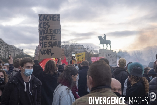 Manifestation contre la loi  sécurité globale 