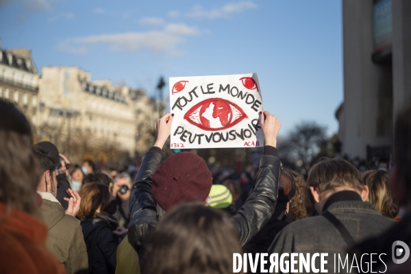 Manifestation contre la loi  sécurité globale 