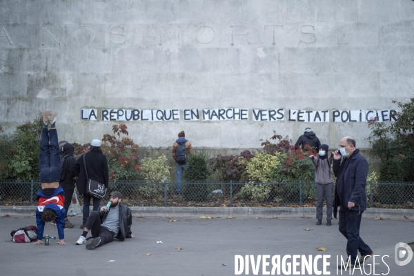 Manifestation contre la loi  sécurité globale 