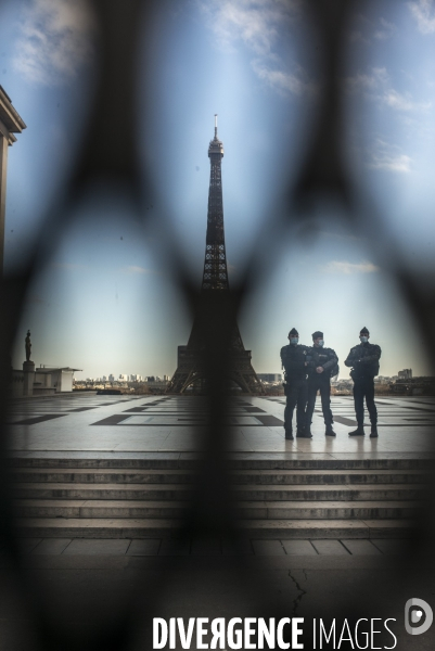 Rassemblement contre la loi de securite globale, place du trocadero.