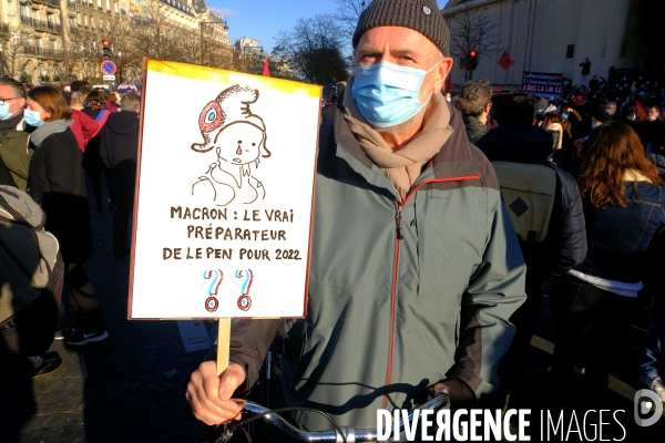 Manifestation contre le projet de loi sur la sécurité globale