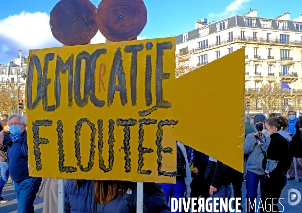 Manifestation contre le projet de loi sur la sécurité globale