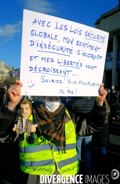 Manifestation contre le projet de loi sur la sécurité globale