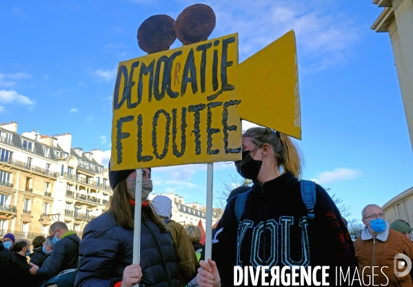 Manifestation contre le projet de loi sur la sécurité globale