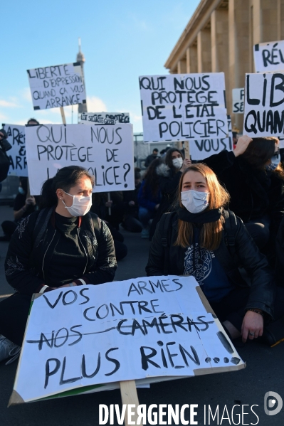 Rassemblement contre la loi de securite globale