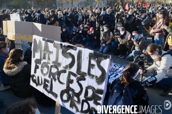 Rassemblement contre la loi de securite globale