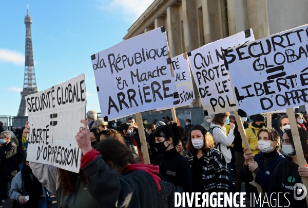 Rassemblement contre la loi de securite globale