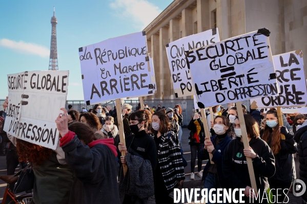 Rassemblement contre la loi de securite globale