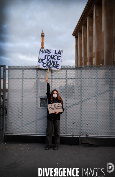 Rassemblement contre la loi de securite globale