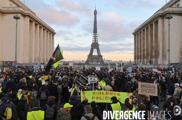 Rassemblement contre la loi de securite globale