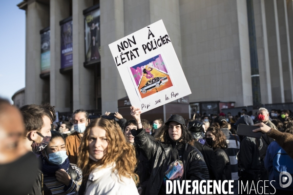 Manifestation contre la loi  sécurité globale  21112020