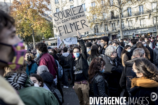 Manifestation contre la loi  sécurité globale  21112020