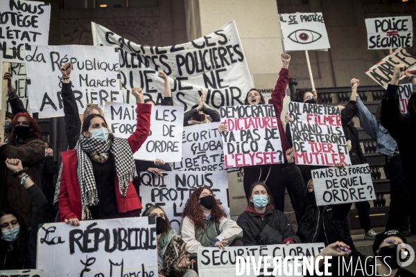 Manifestation contre la loi  sécurité globale  21112020
