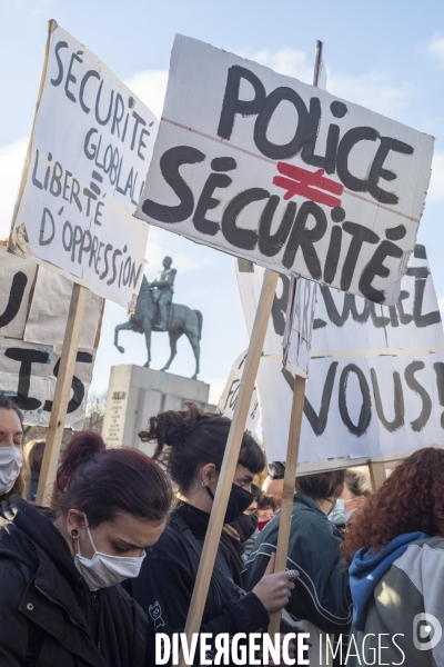 Manifestation contre la loi  sécurité globale 