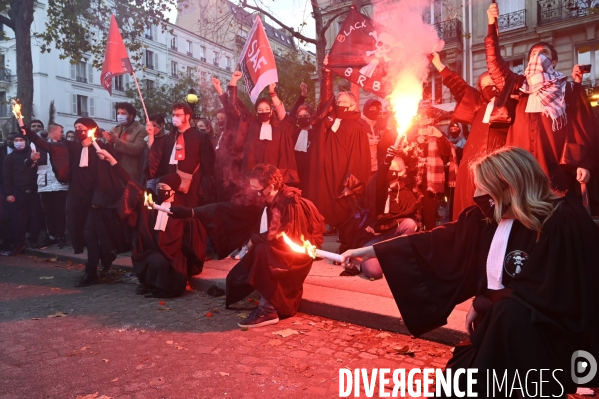 Manifestation contre le projet de loi SECURITE GLOBALE PPL, Demonstration against new security law project against freedom of information.