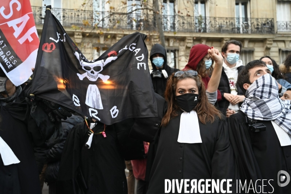 Manifestation contre le projet de loi SECURITE GLOBALE PPL, Demonstration against new security law project against freedom of information.