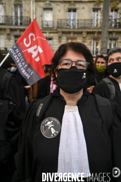 Manifestation contre le projet de loi SECURITE GLOBALE PPL, Demonstration against new security law project against freedom of information.