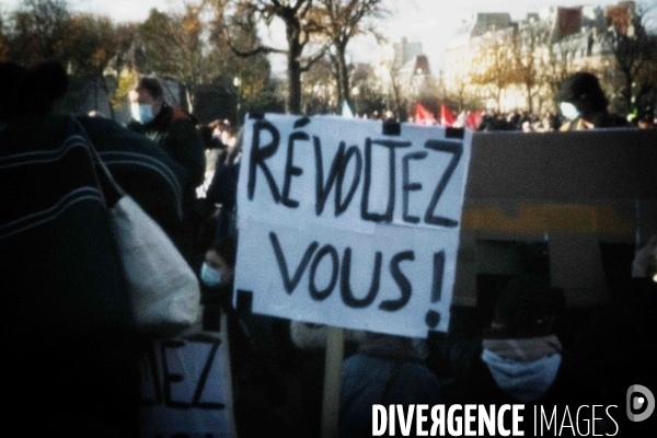 Manifestation contre le projet de loi  Sécurité globale 