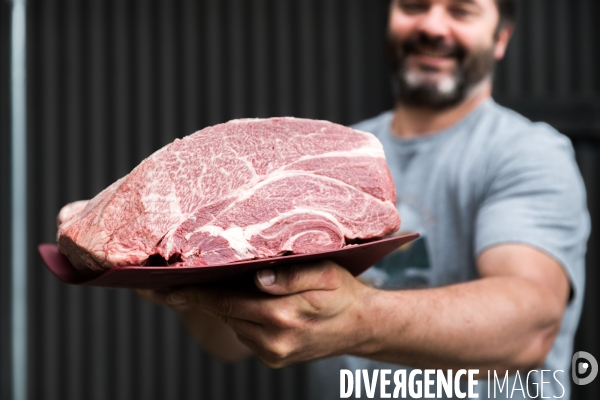 Elevage de boeufs wagyu