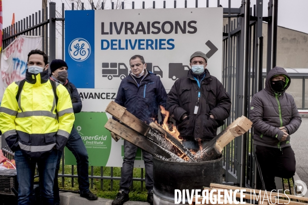 Général Electric :  les salariés en grève pour la défense de leurs emplois