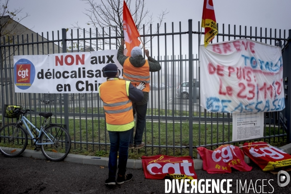 Général Electric :  les salariés en grève pour la défense de leurs emplois