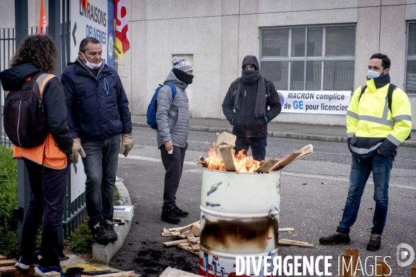 Général Electric :  les salariés en grève pour la défense de leurs emplois