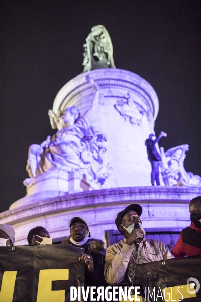 Manifestation contre les violences policières après l évacuation violente de migrants
