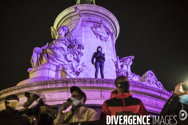 Manifestation contre les violences policières après l évacuation violente de migrants