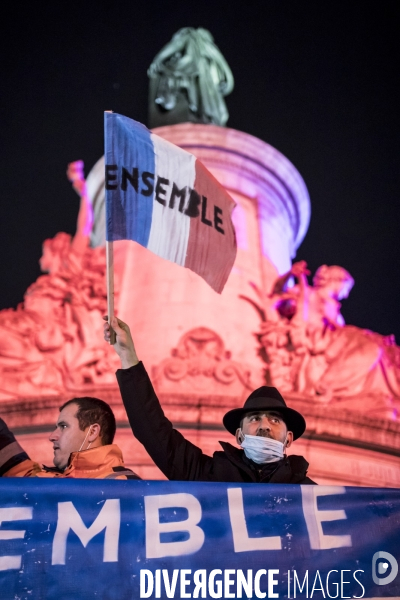 Manifestation contre les violences policières après l évacuation violente de migrants