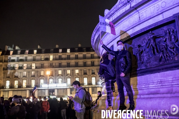 Manifestation contre les violences policières après l évacuation violente de migrants