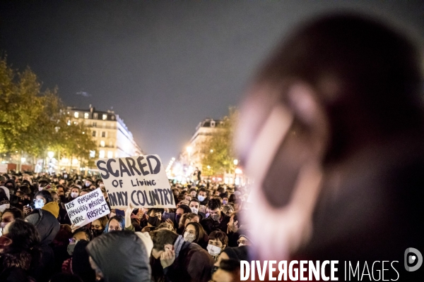 Manifestation contre les violences policières après l évacuation violente de migrants