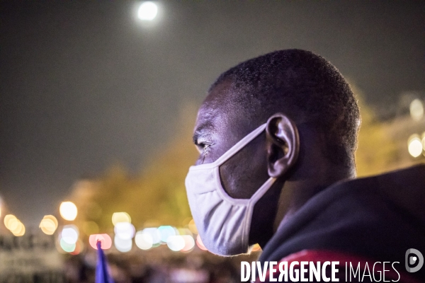 Manifestation contre les violences policières après l évacuation violente de migrants