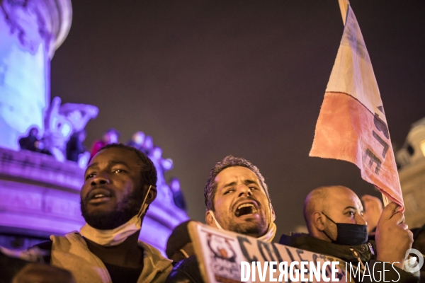 Manifestation contre les violences policières après l évacuation violente de migrants