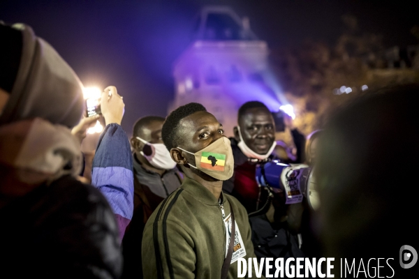 Manifestation contre les violences policières après l évacuation violente de migrants