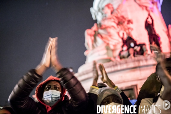 Manifestation contre les violences policières après l évacuation violente de migrants