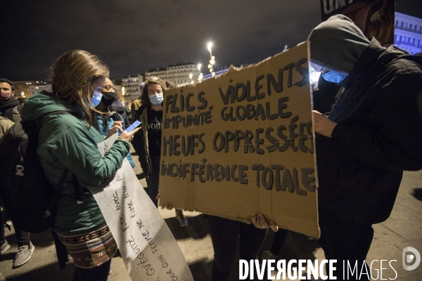 Marche de la nuit féministe à Marseille.