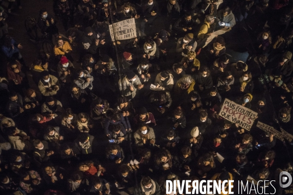 Marche de la nuit féministe à Marseille.